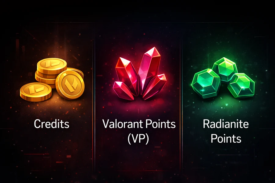 Valorant in-game store showing VP currency